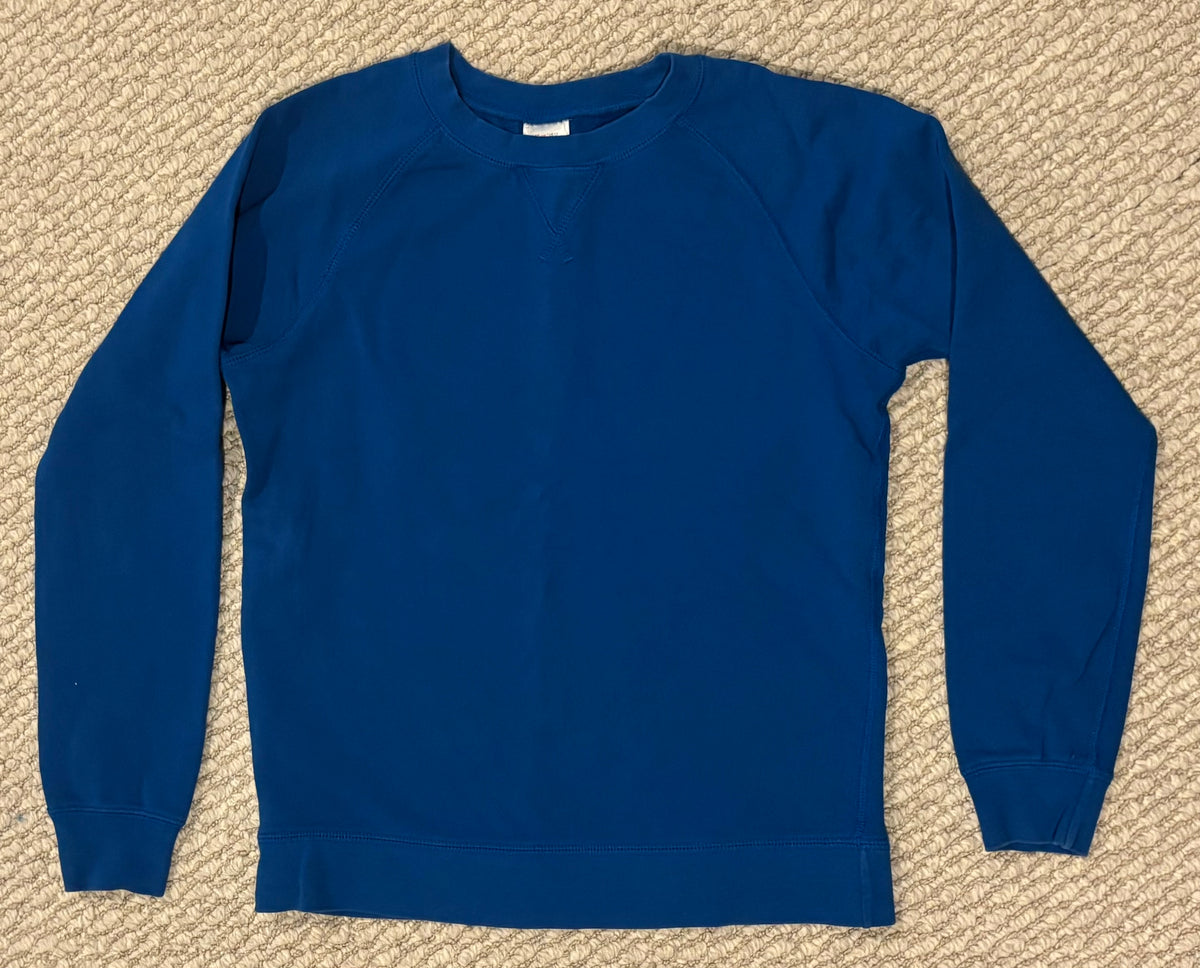 #197 Hanna Andersson Boys Size 12 Royal Blue Crew Sweatshirt