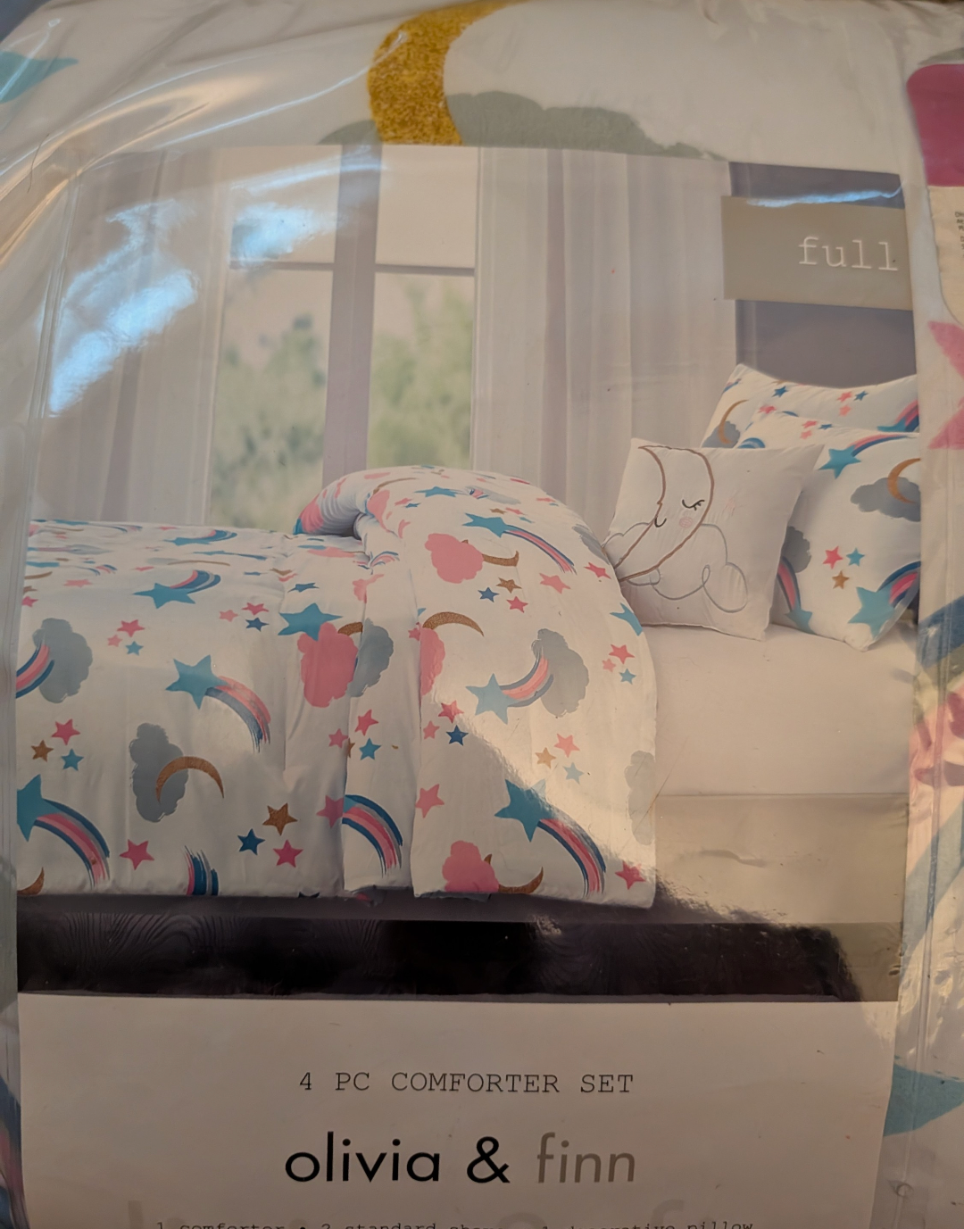 Seller 97, Full Size Rainbow Cloud Bedding NWT (item 244)