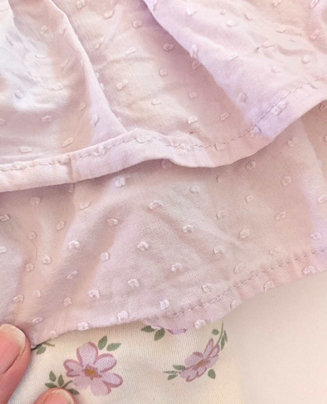 Seller 97, Nicole Miller Purple Ruffle Top w/Purple floral Pants & Collar, baby aize 3-6mo (item 255)