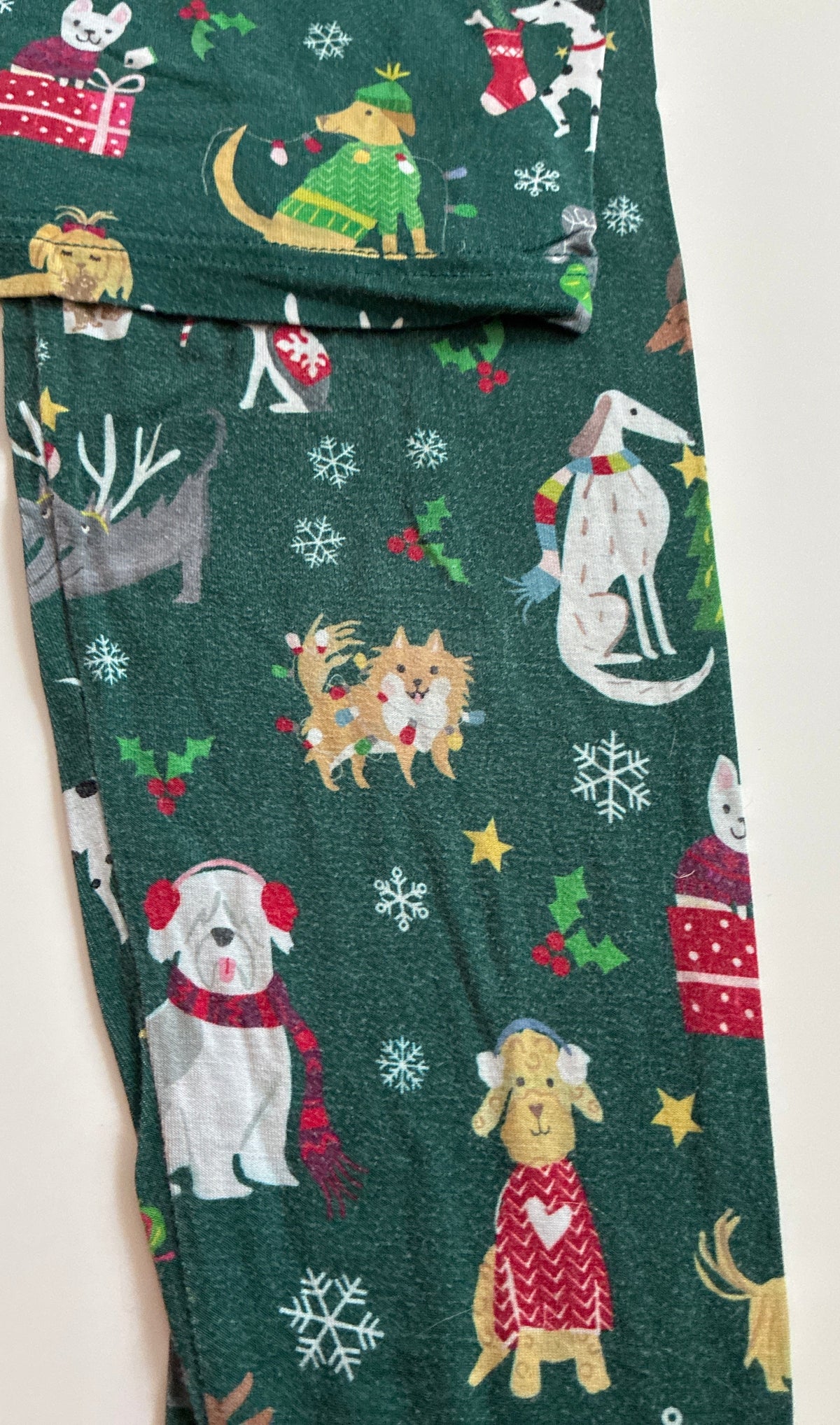 Seller 76 Little Sleepies Dog Holiday Pajamas Size 7/8