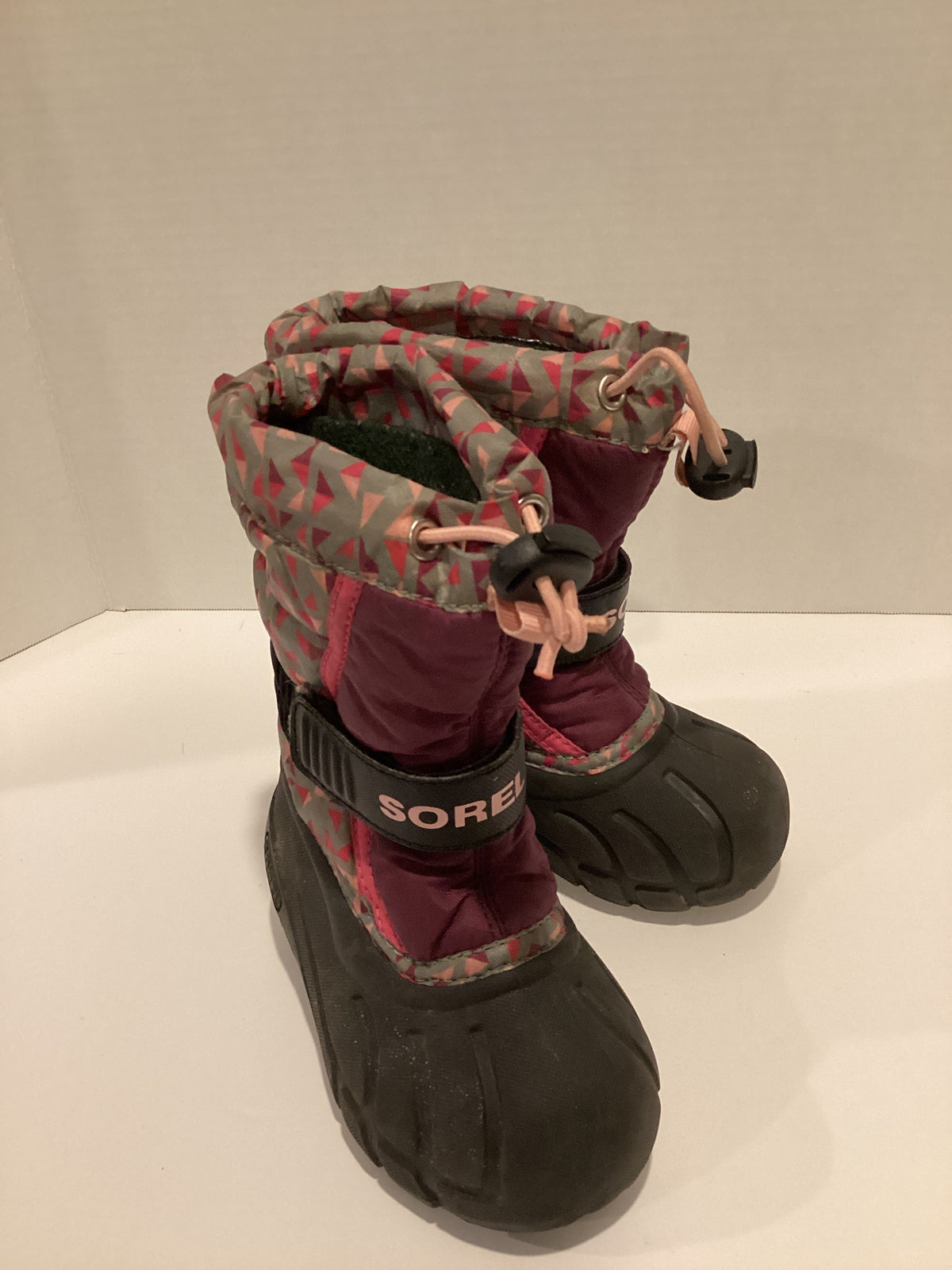 #70 Sorrel Girls 7 Toddler Snow Boots See Description