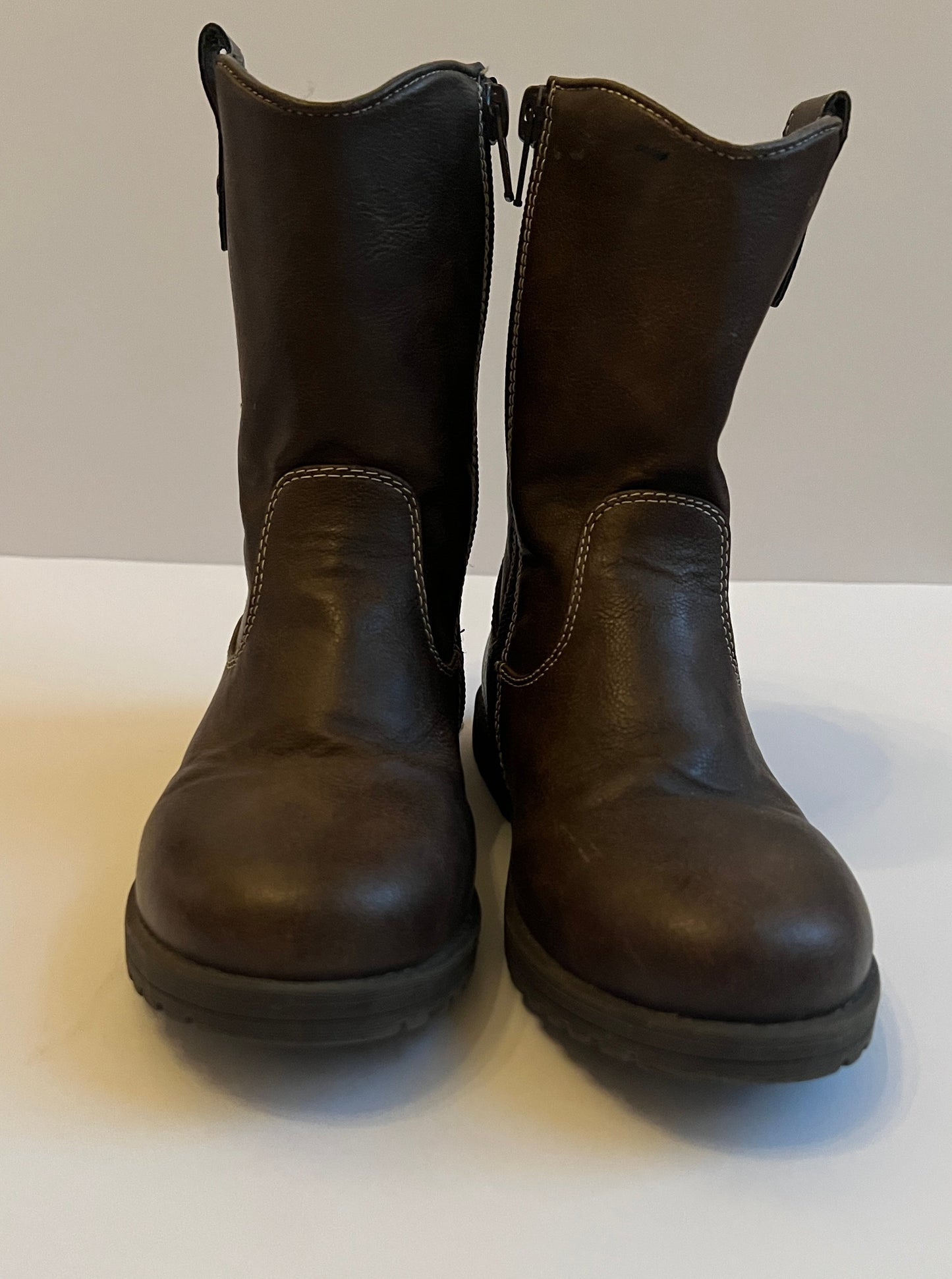 #180 Boys Shoe Size 1 Gymboree EUC Brown Boots