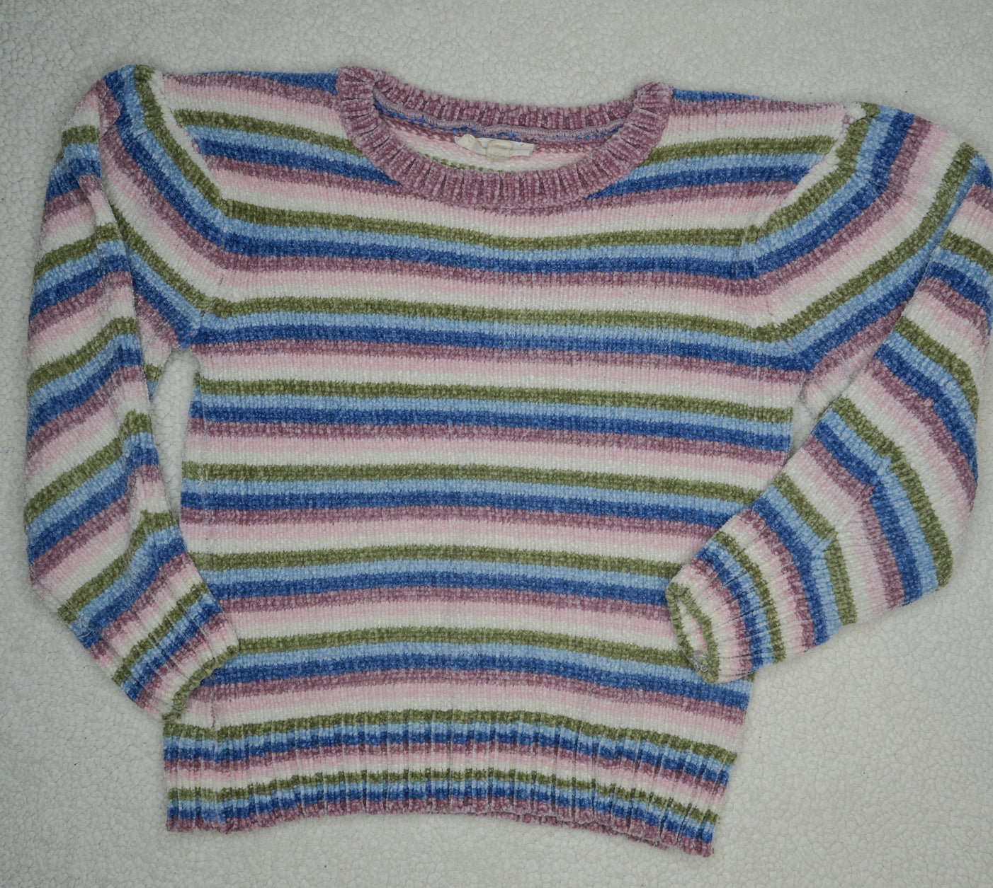 #31 Girls' Striped Sweater, Size 5/6 (Runs like a 6)