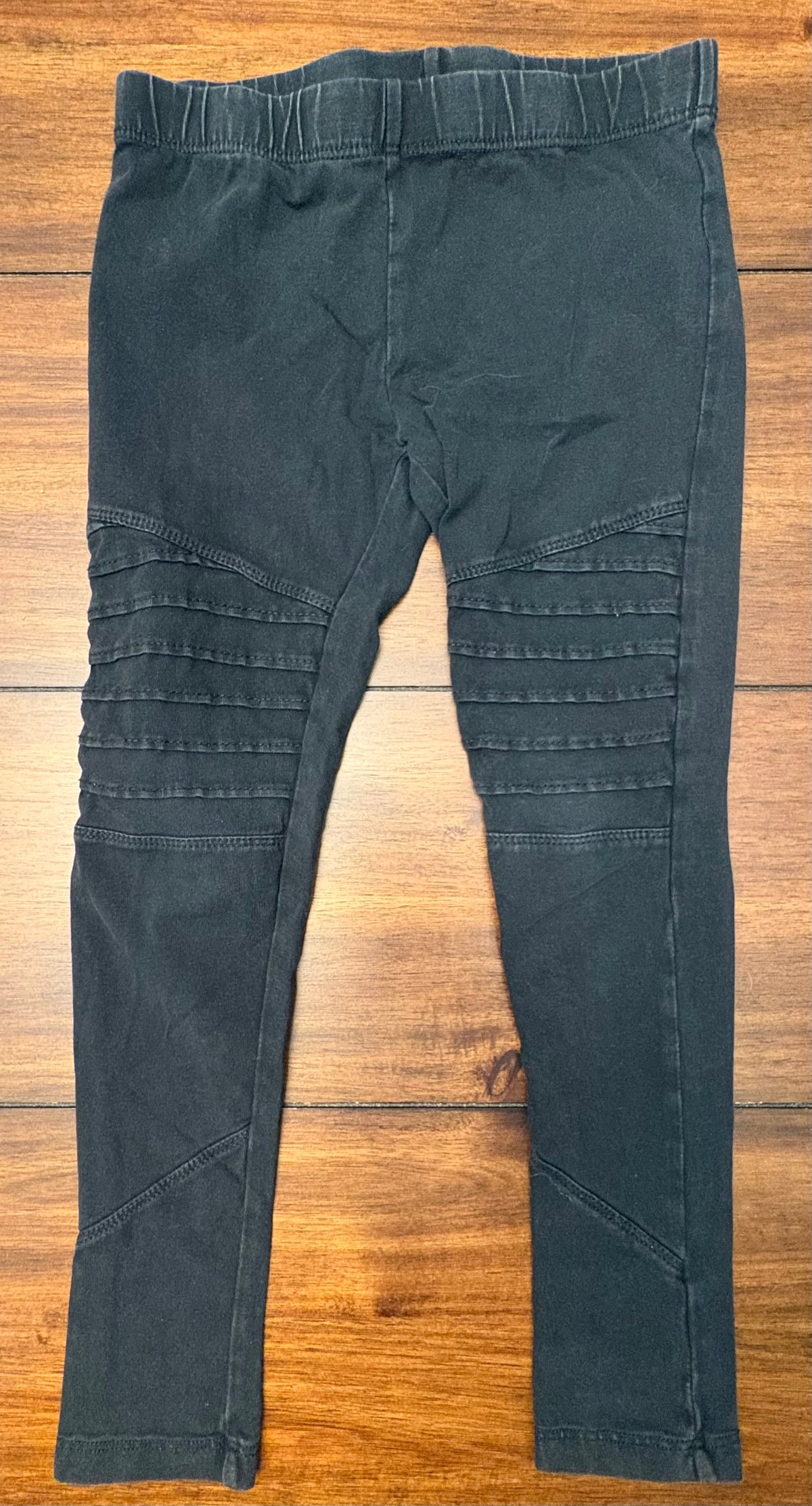 #197 Tucker & Tate Girls Size 6 Black Textured Leggings