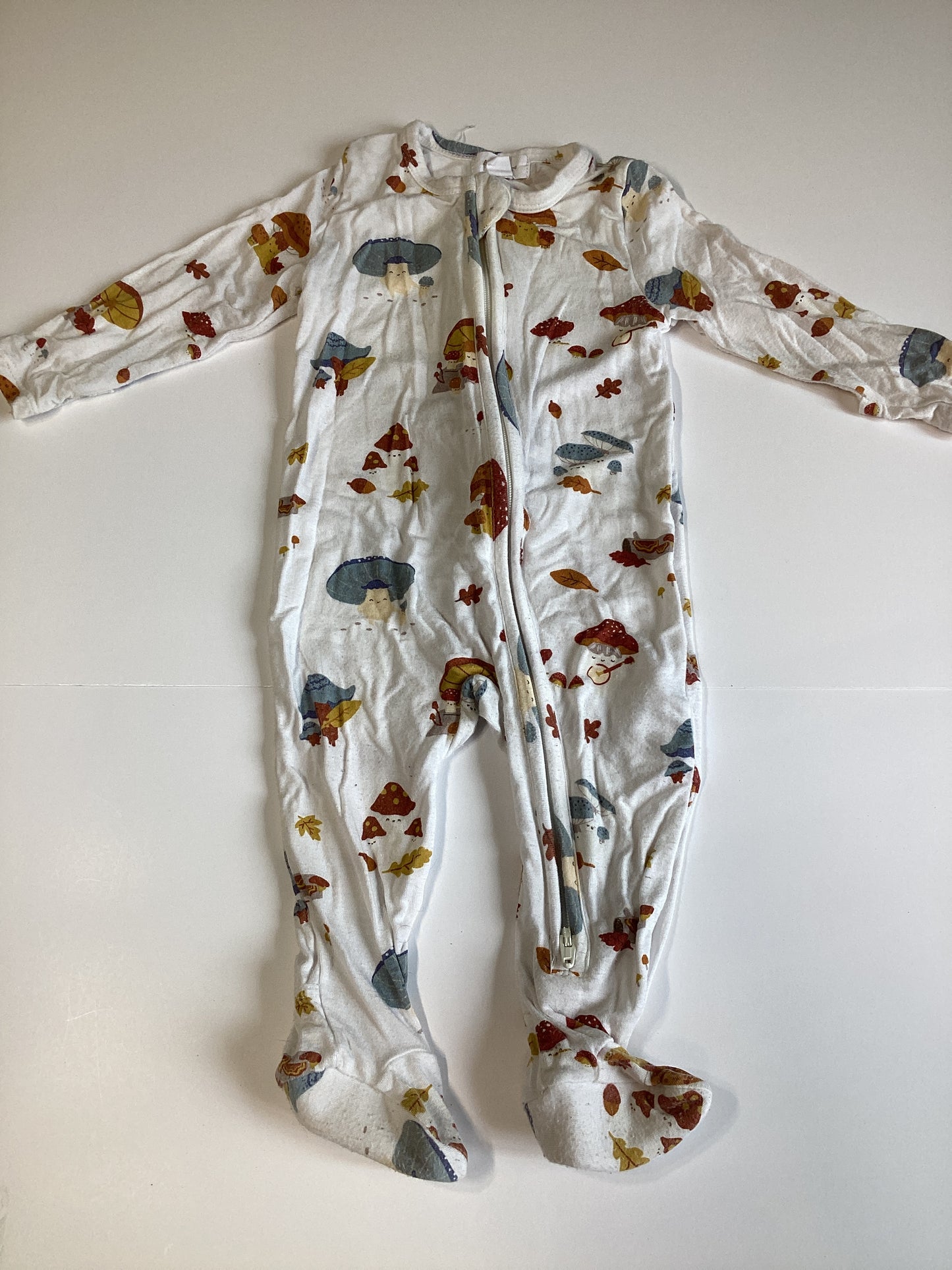 #129 3-6m Angel Dear Mushroom Footed Pajamas