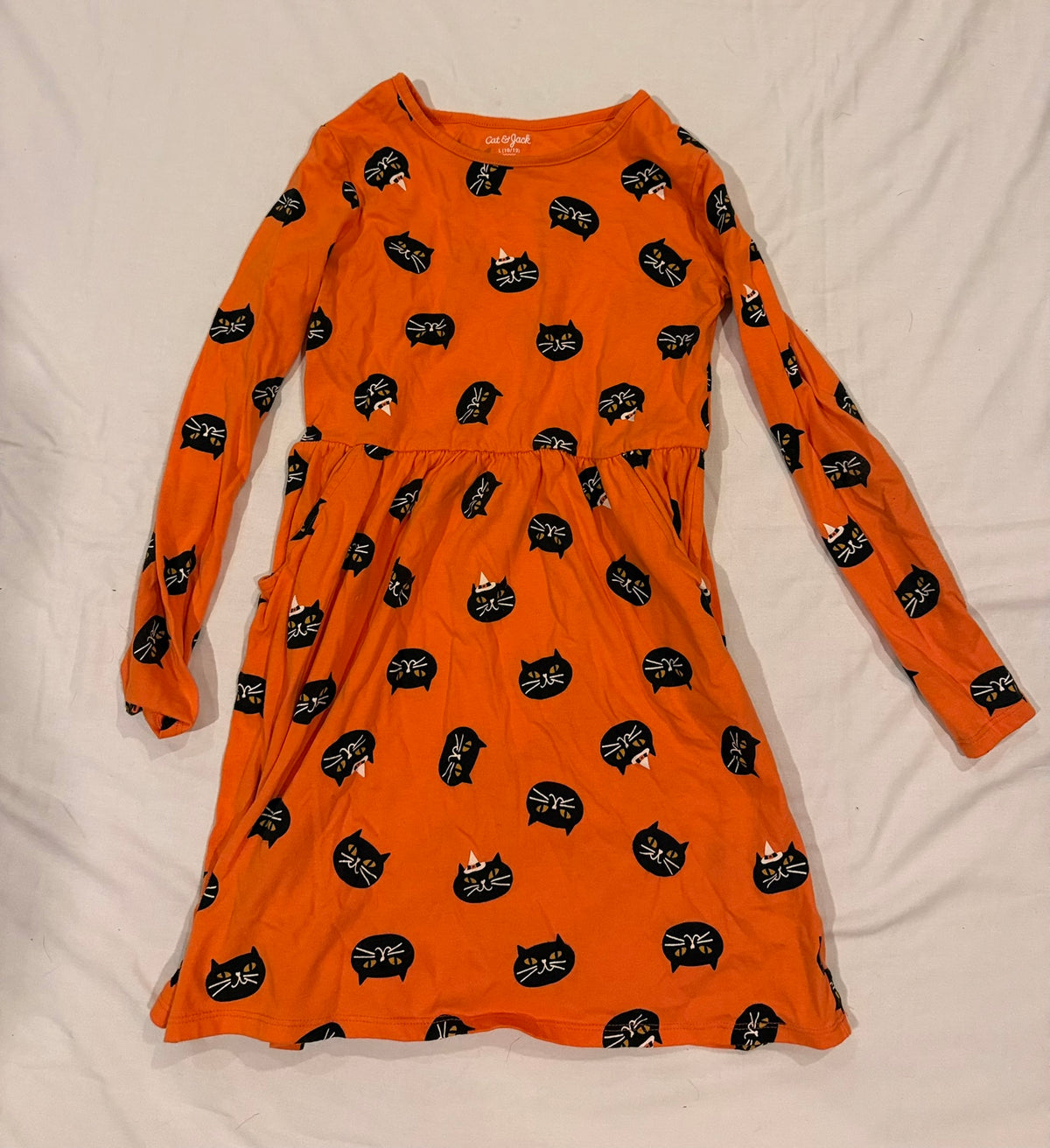 Seller # 142 Girl's size 10/12 Cat & Jack Halloween dress