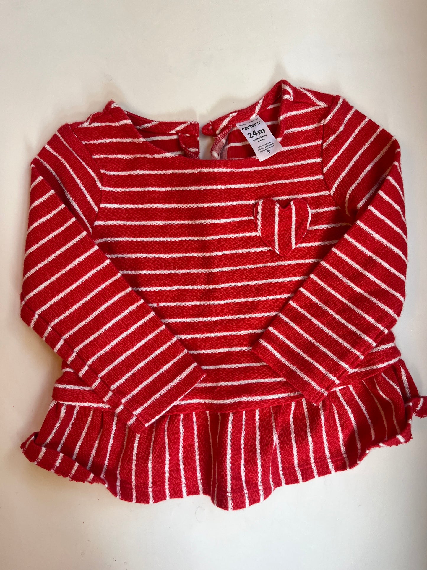 Seller #20 Valentine heart shirt size 24 mo