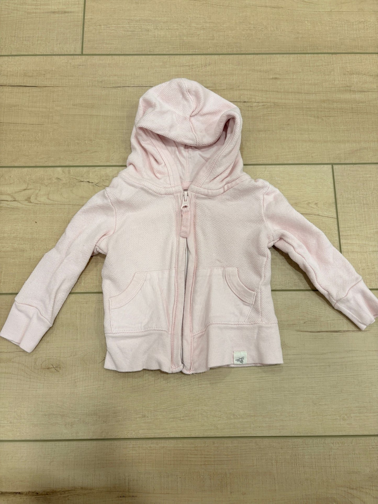 #37 REDUCED-9M Girls Burt's Bees Light Pink Jacket