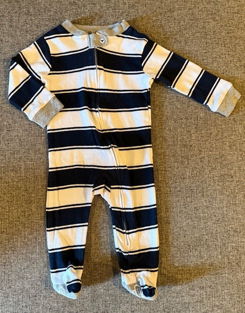 Seller #79 | Burt's Bees Striped Navy/White Pajamas | Baby 3-6mo REDUCED