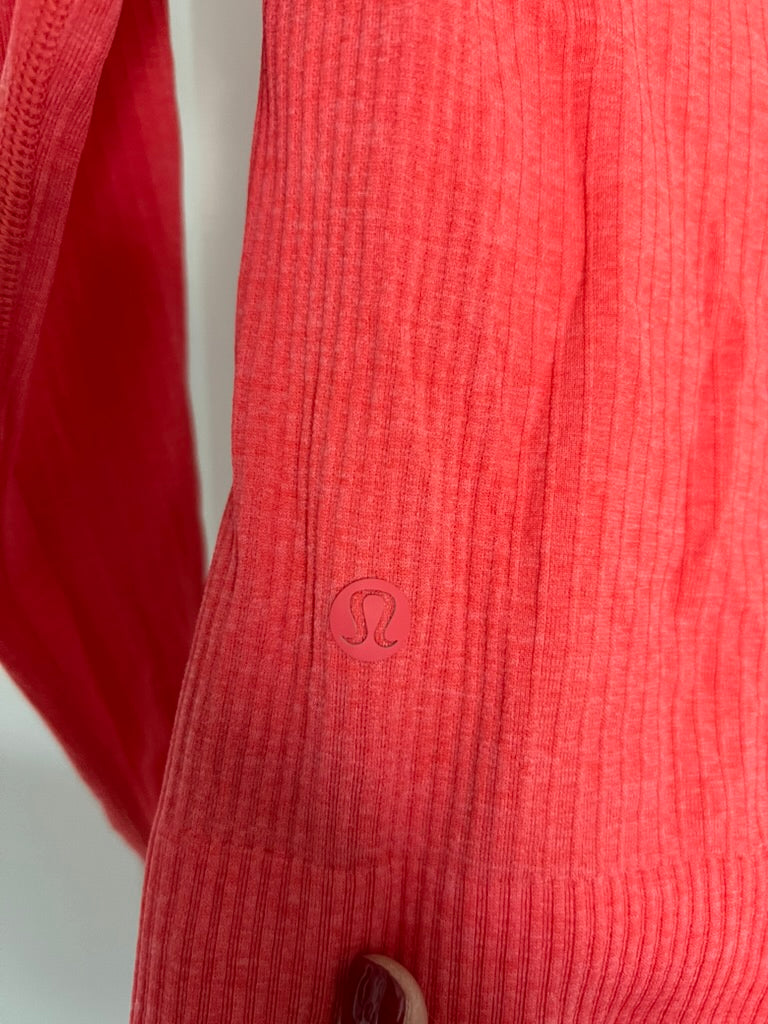 Seller #76 - Lululemon Women's Ebb to Street Long Sleeve - Coral - Size 6