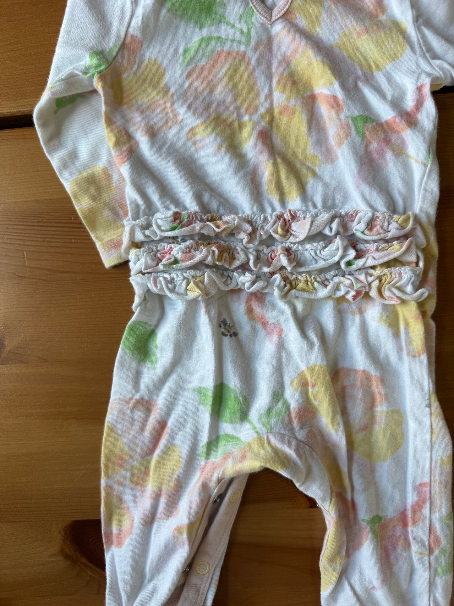 Seller #94 0-3M Girls Burts Bee's Floral Jumper