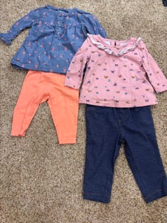 #47 girls 6mo carters outfits