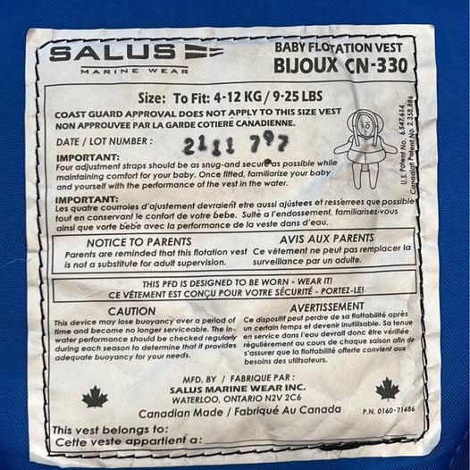 Infant Life Vest