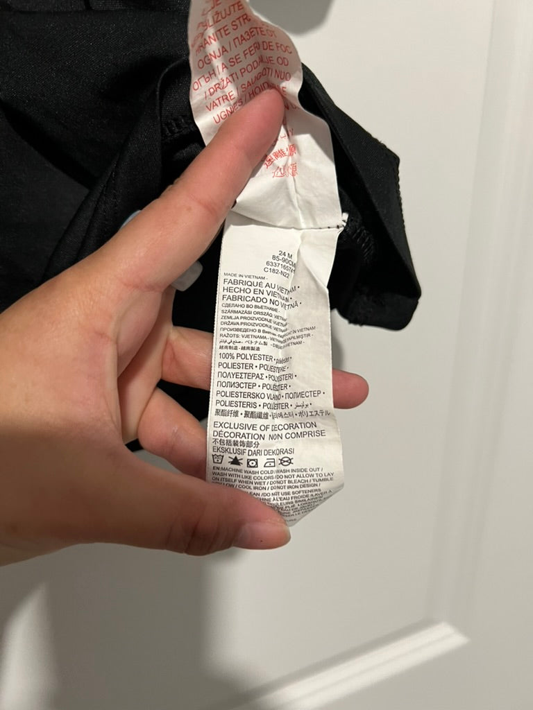 Seller #76 - Nike Dri-Fit Toddler Short Sleeve Wicking - Black w/ Design - 24 Months