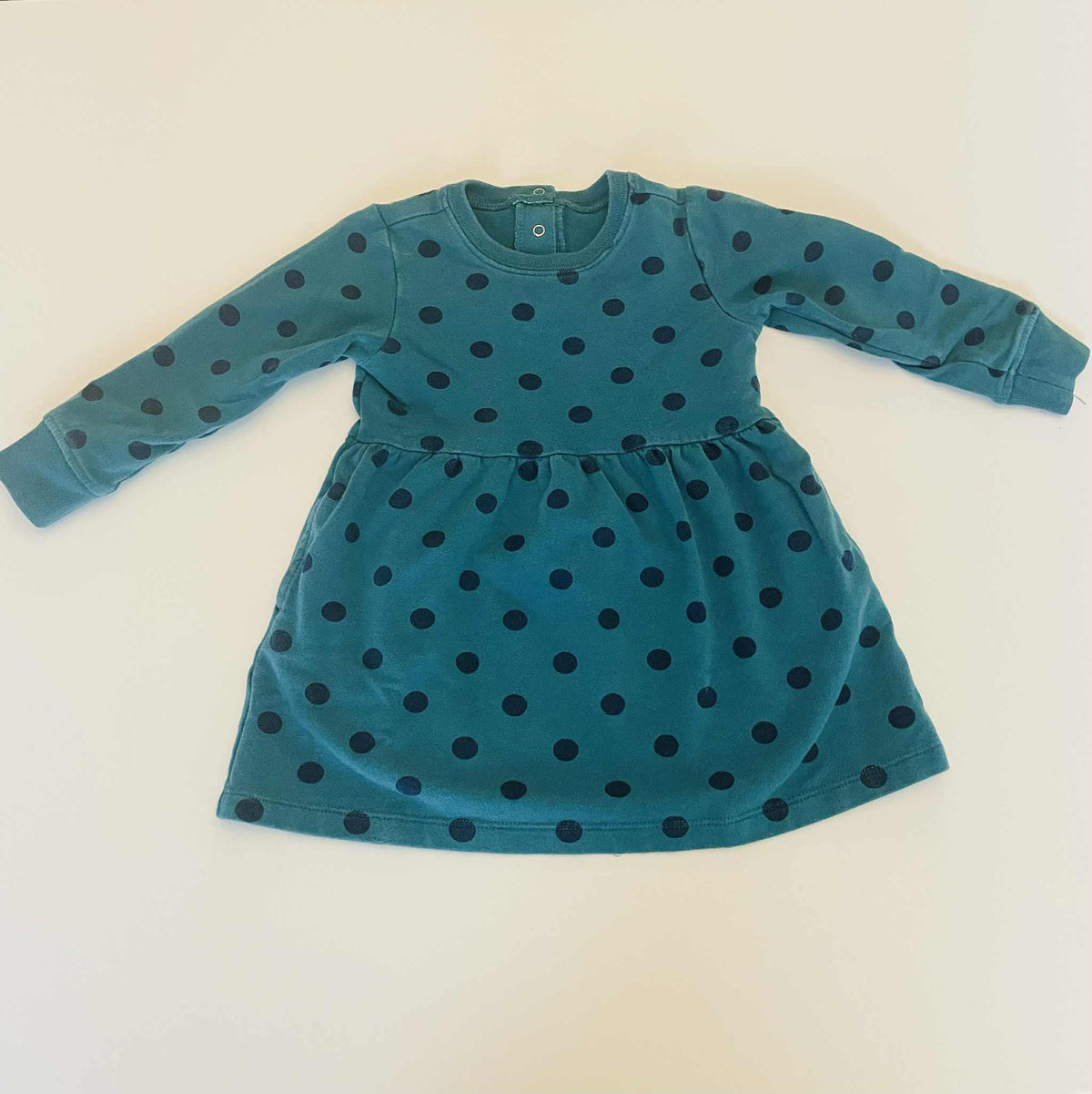 #54- 12-18M Primary Polka Dot Dress