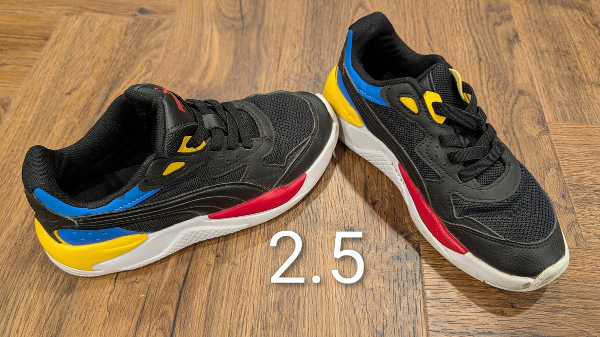 #3 Black Puma shoes, size 2.5