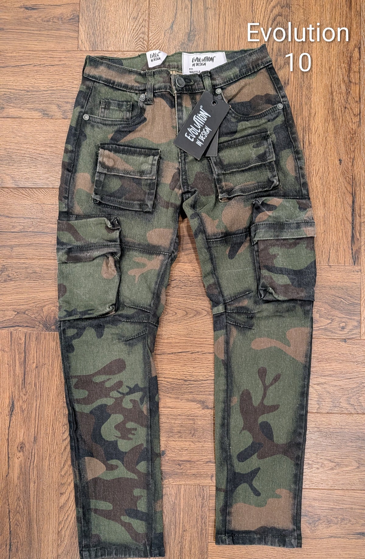 #3 Evolution, size 10 camouflage jeans, NWT