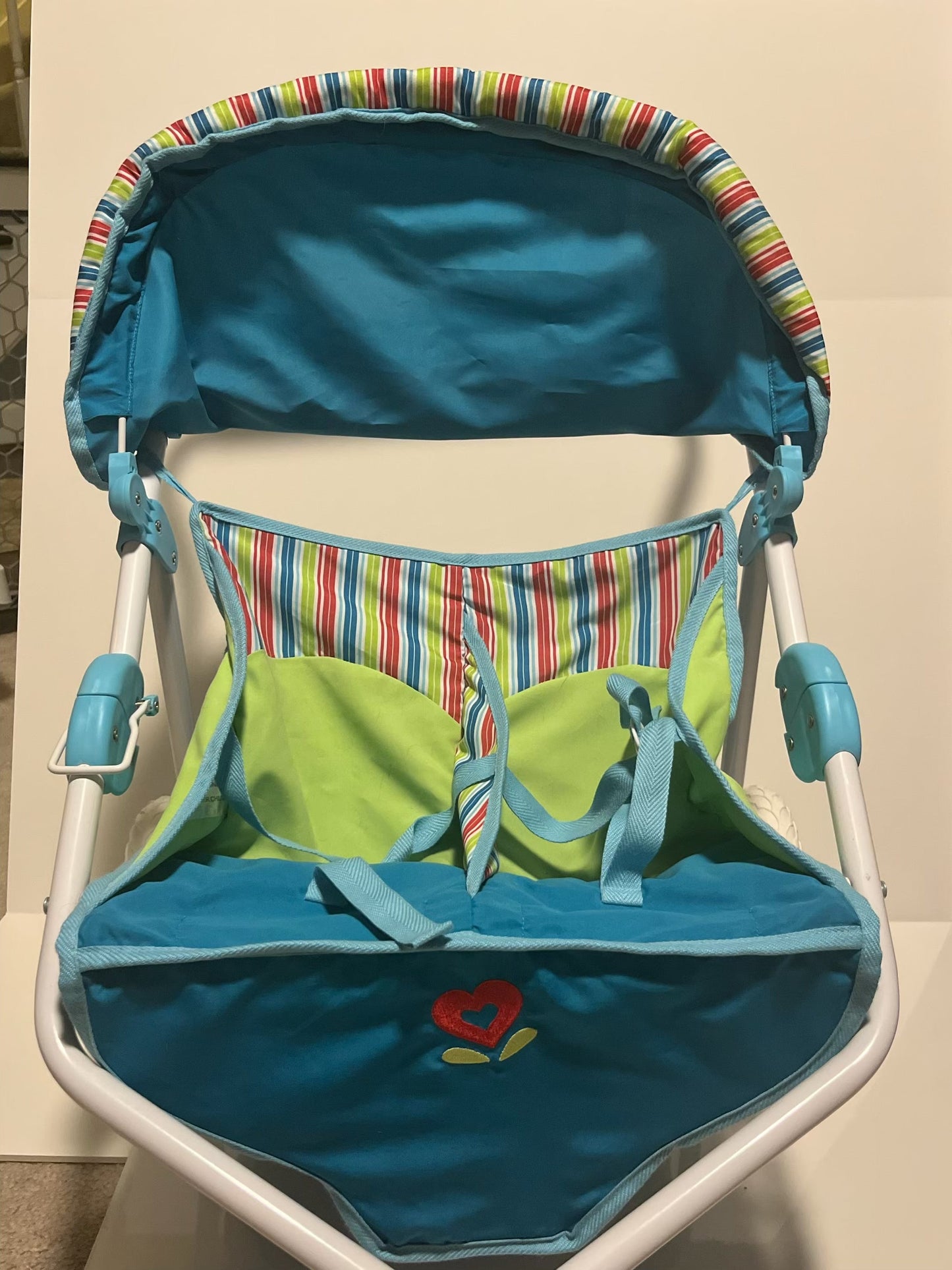 #121 American Girl Doll bitty baby double stroller, EUC