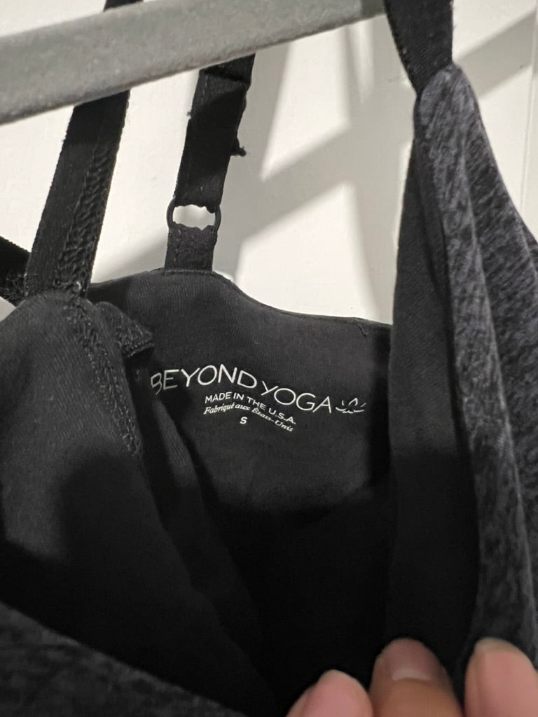 Seller #76 - Beyond Yoga Racer Slim Cami Spacedye Gray Black - Size Small - Soft