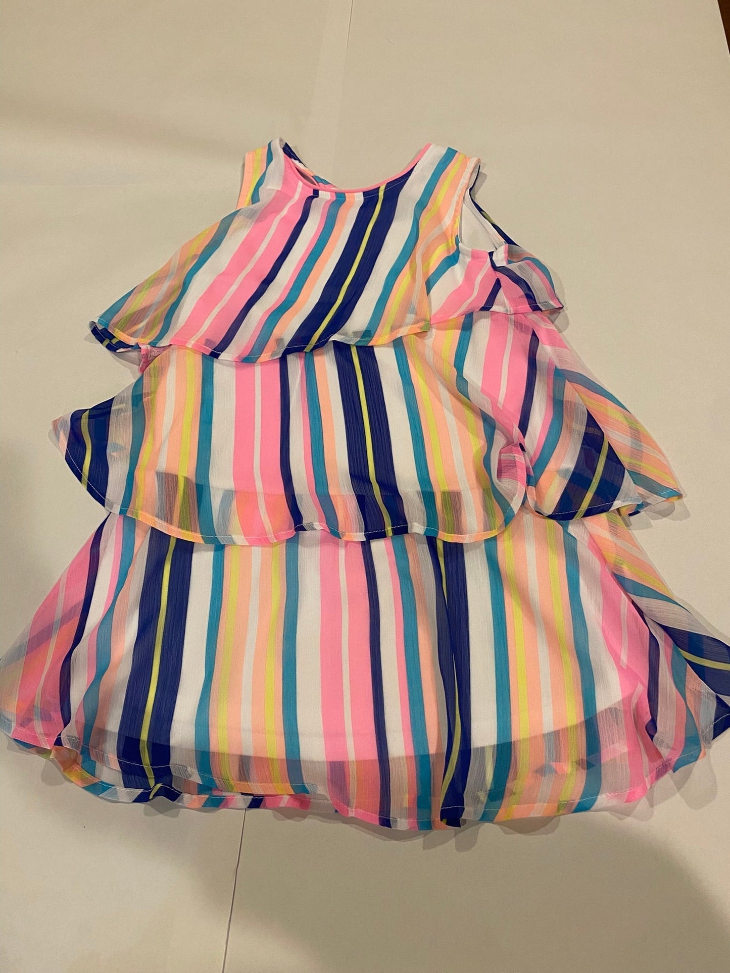 Reduced Seller #142 Girls size 4-5 Wonder Nation Striped Dress (matching sibling size 6 available)