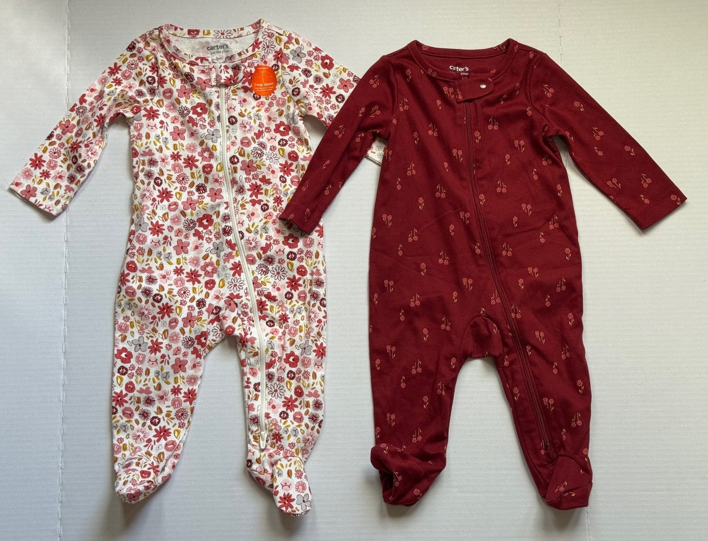 Seller 126 - Carter's 6 Month Red Floral Sleeper Set -REDUCED