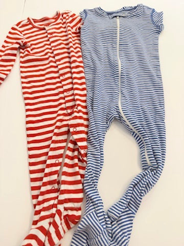 (#25) BUNDLE | EUC | 9-12m | primary| red & blue stripe| 45227