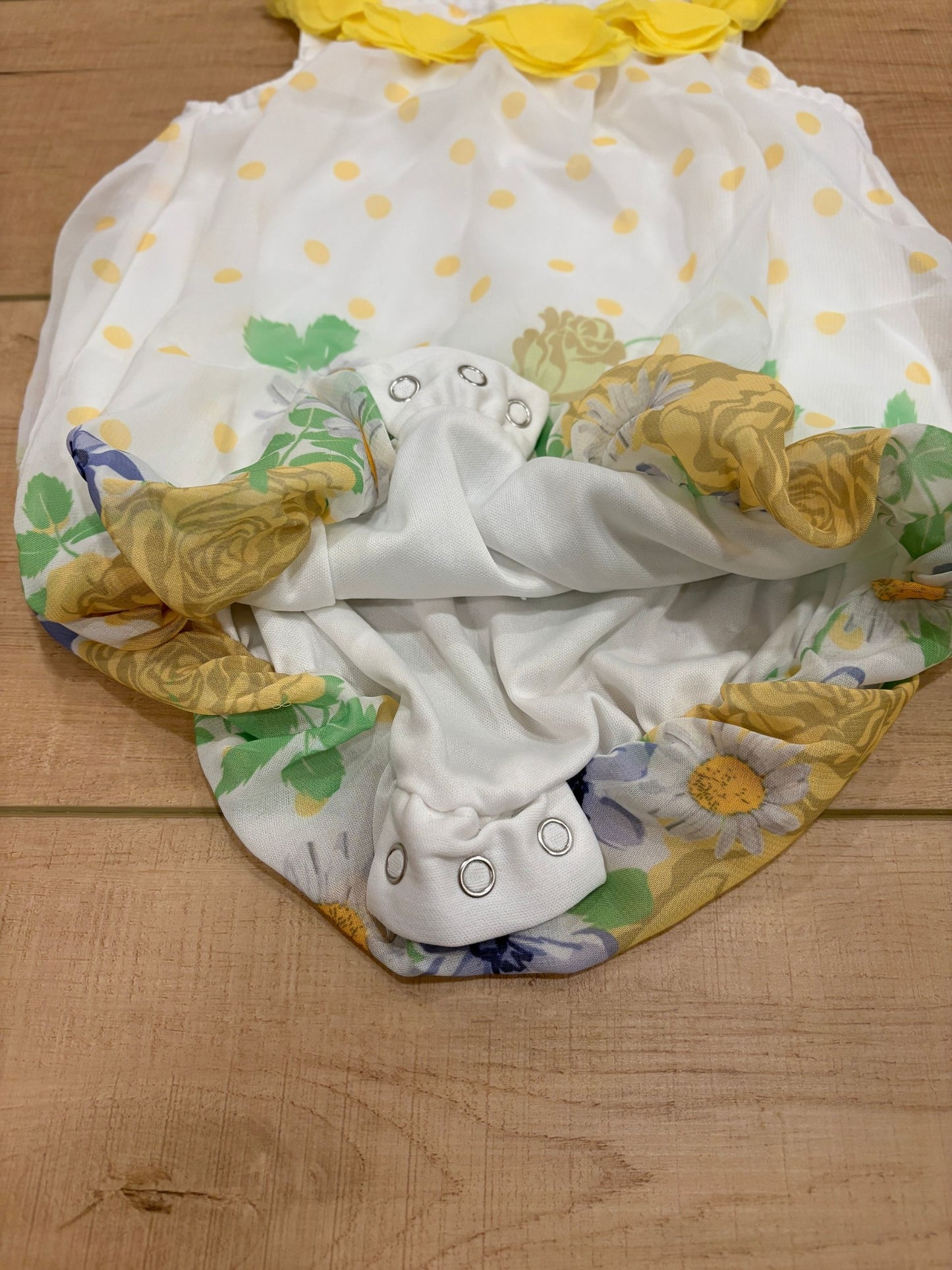 #37 6-9M Girls Blueberi Boulevard Bubble Romper