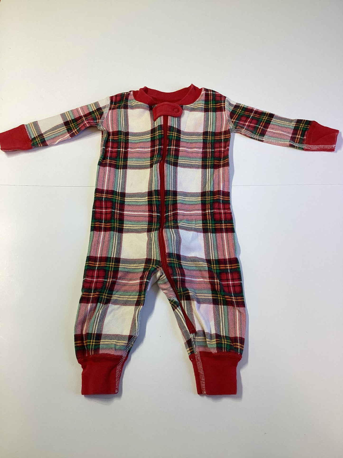 #129 3-6m Hanna Andersson holiday plaid