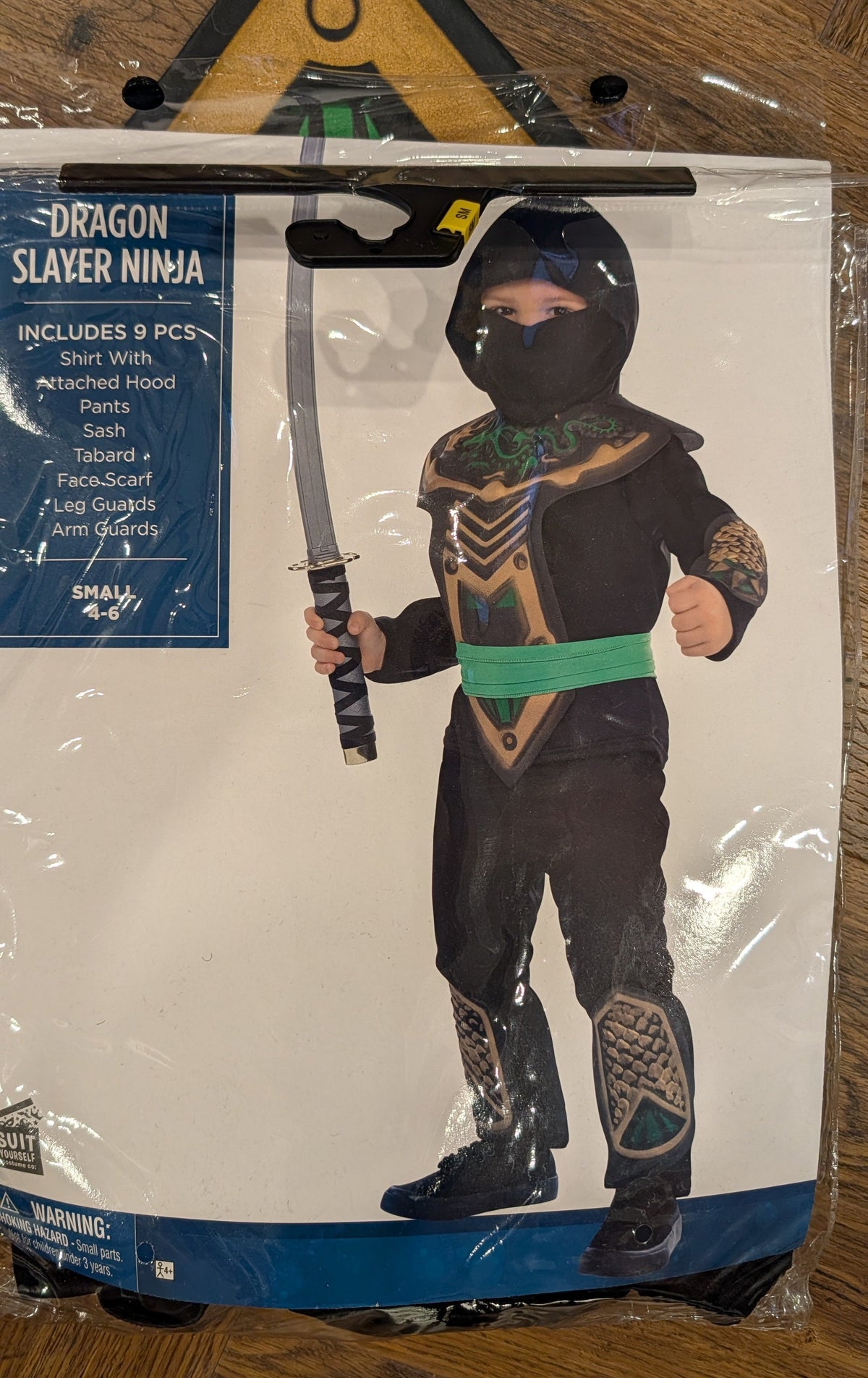 #3 Ninja costume, size S (4-6)