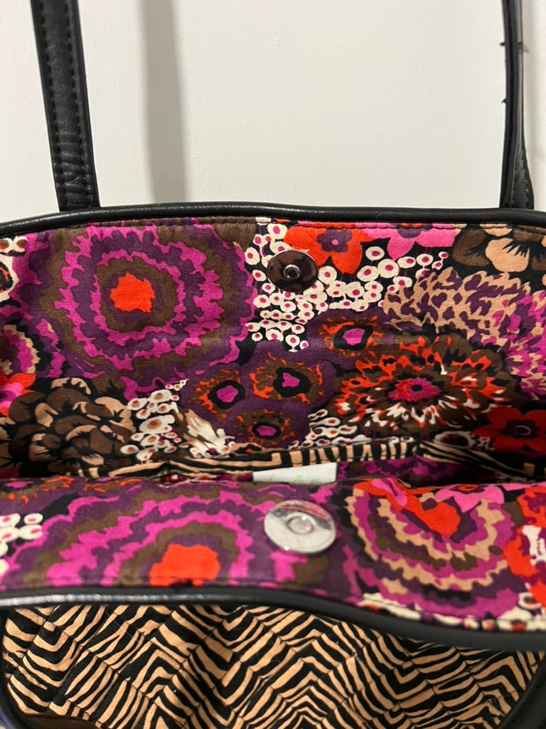 Seller #76 - Vera Bradley Zebra Print Tote Bag Quilted Fabric Shoulder Handbag Stylish