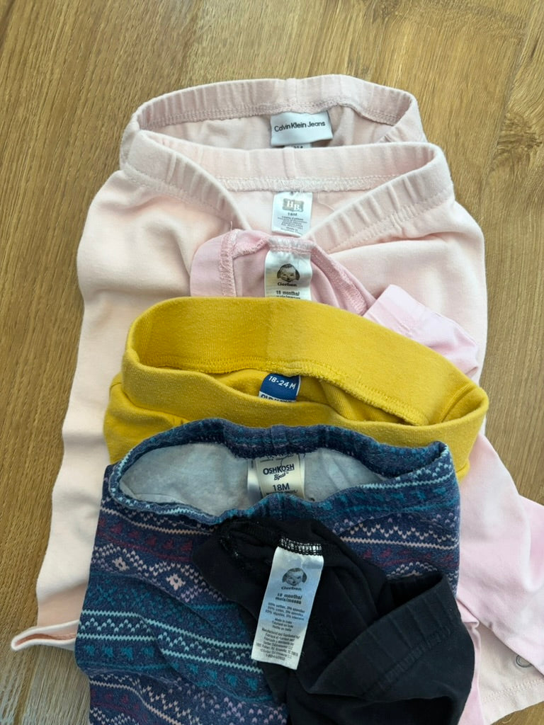 #6 - Girls Leggings (pack of 5) - 18 months