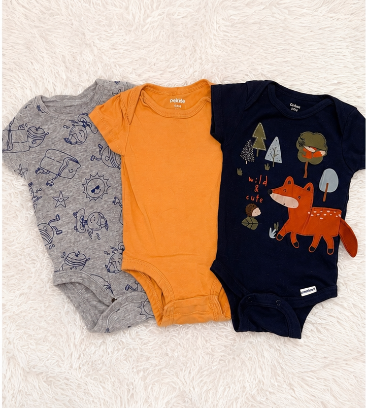 #86 Onesie Set (3) Gender Neutral 3M