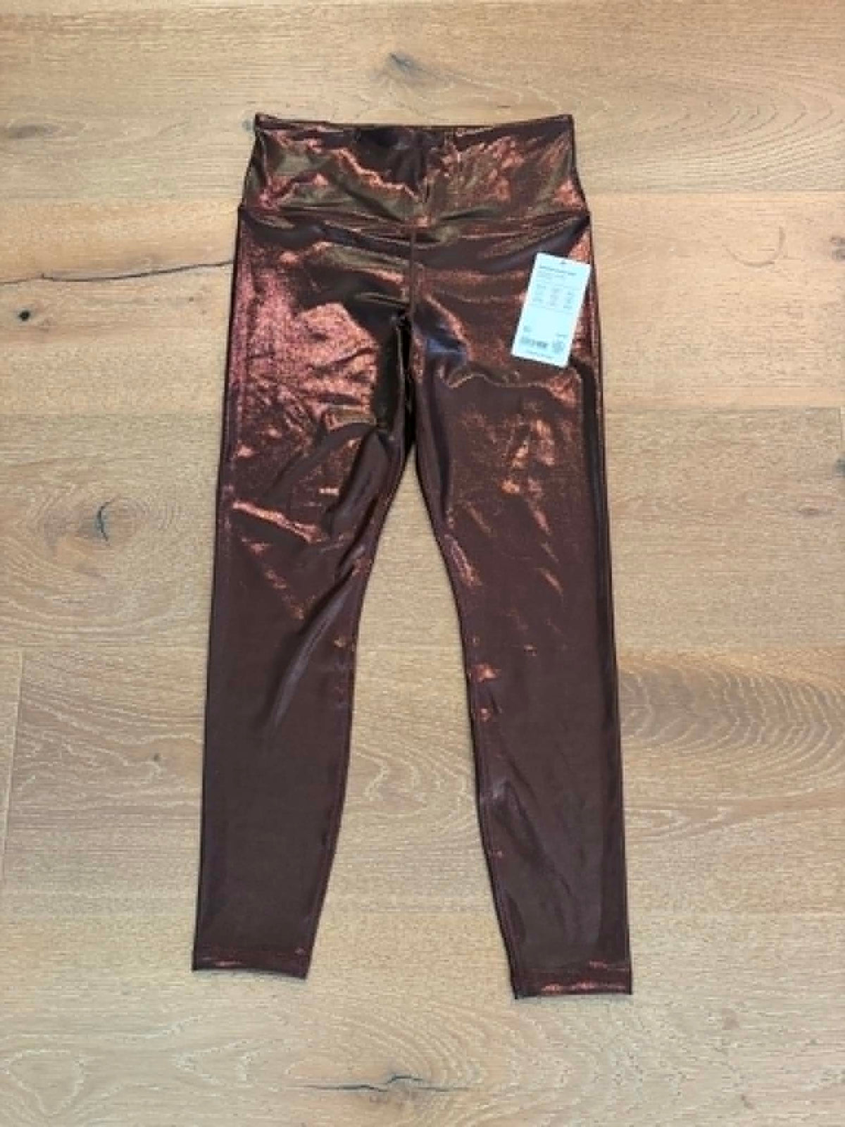 Seller #193 NWT Athleta Women's Size Medium Lustre Shine Brown Elation Leggings (Retailed for $99 + Tax)