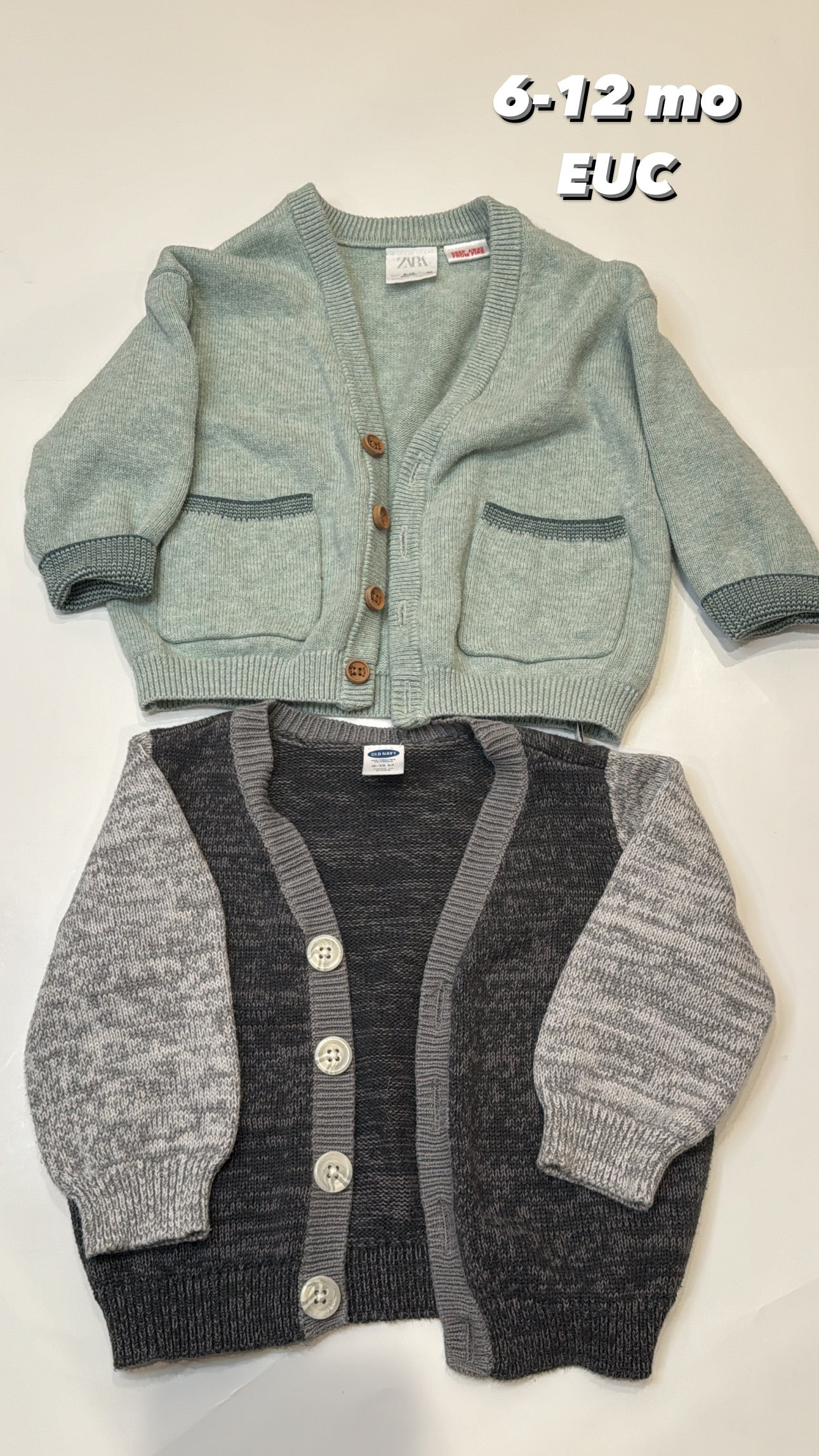 44 6-12 mo Cardigan duo