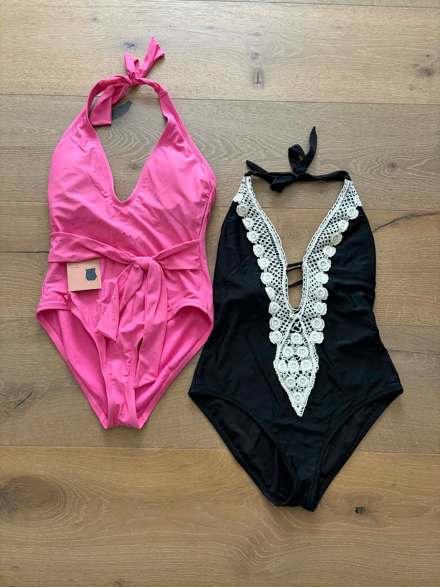 #196 Women's Medium Shade & Shore and Mossimo One-Piece Bathing Suits