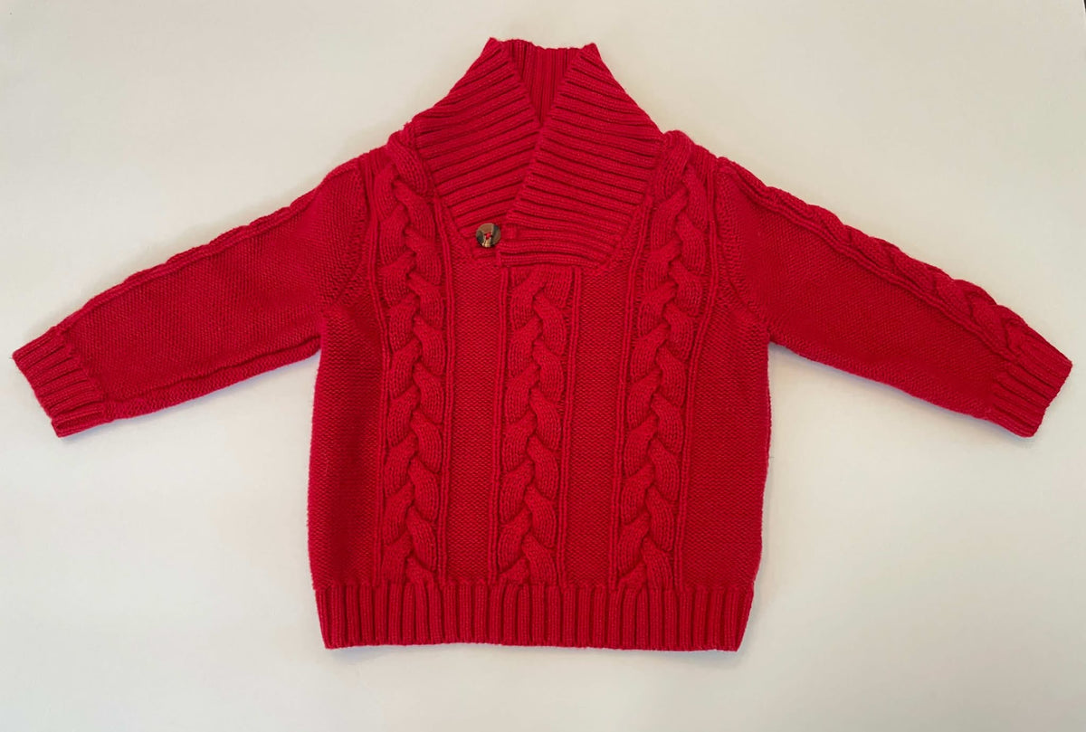 #54 - Boys 6-12M Old Navy Sweater Red