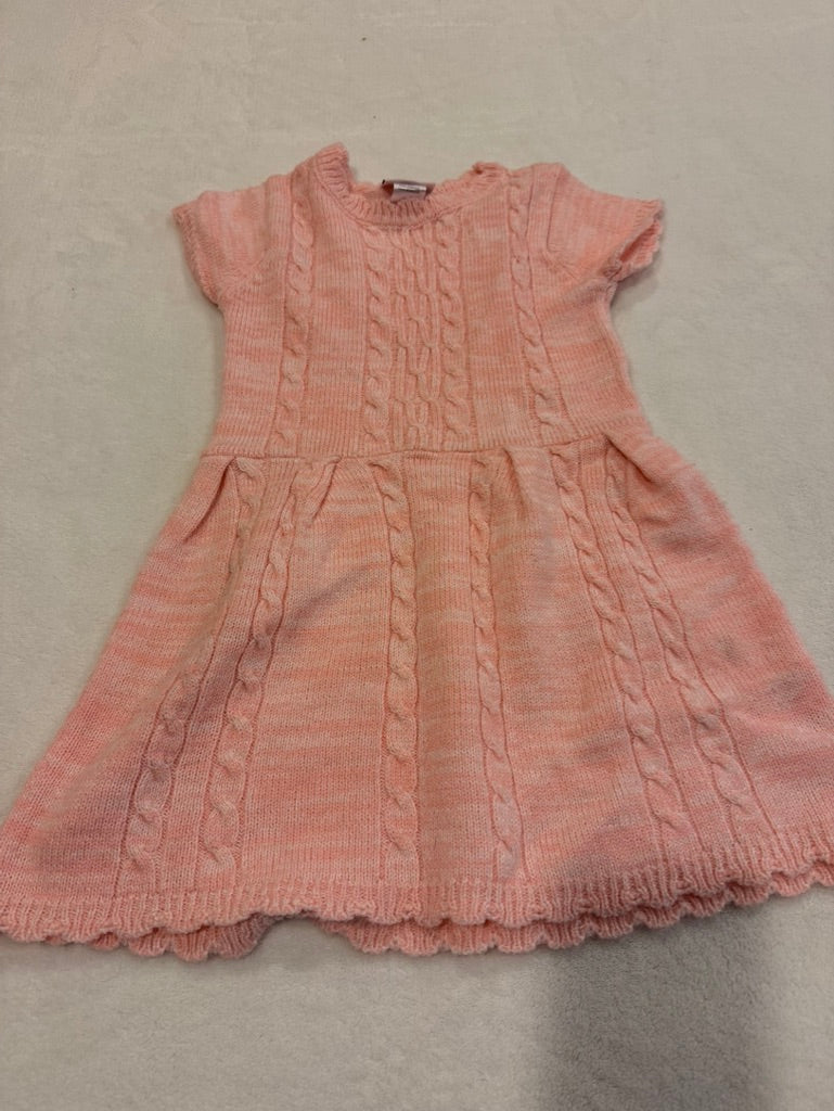 179 "Reduced" Girls Little Lass Pink Short-Sleeved Sweater Dress-size 4T
