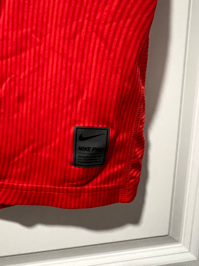 Seller #76 - Nike Pro Boy's Cool Fitted Allover Print Training Shirt Red XS