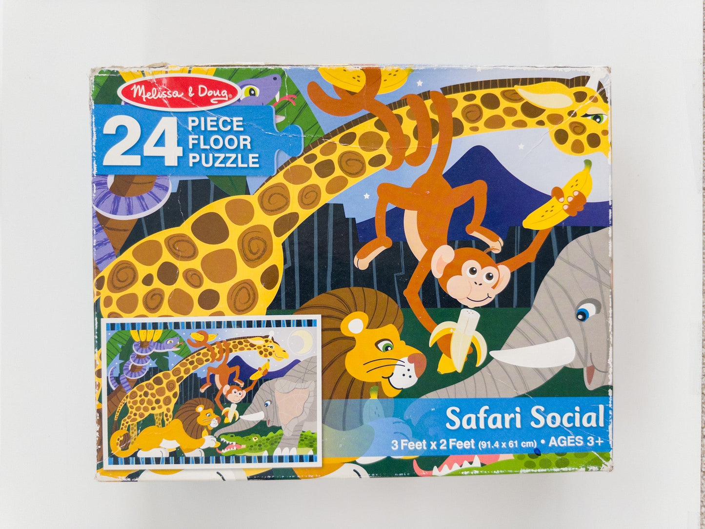#153 Melissa & Doug 24-Piece Safari Floor Puzzle