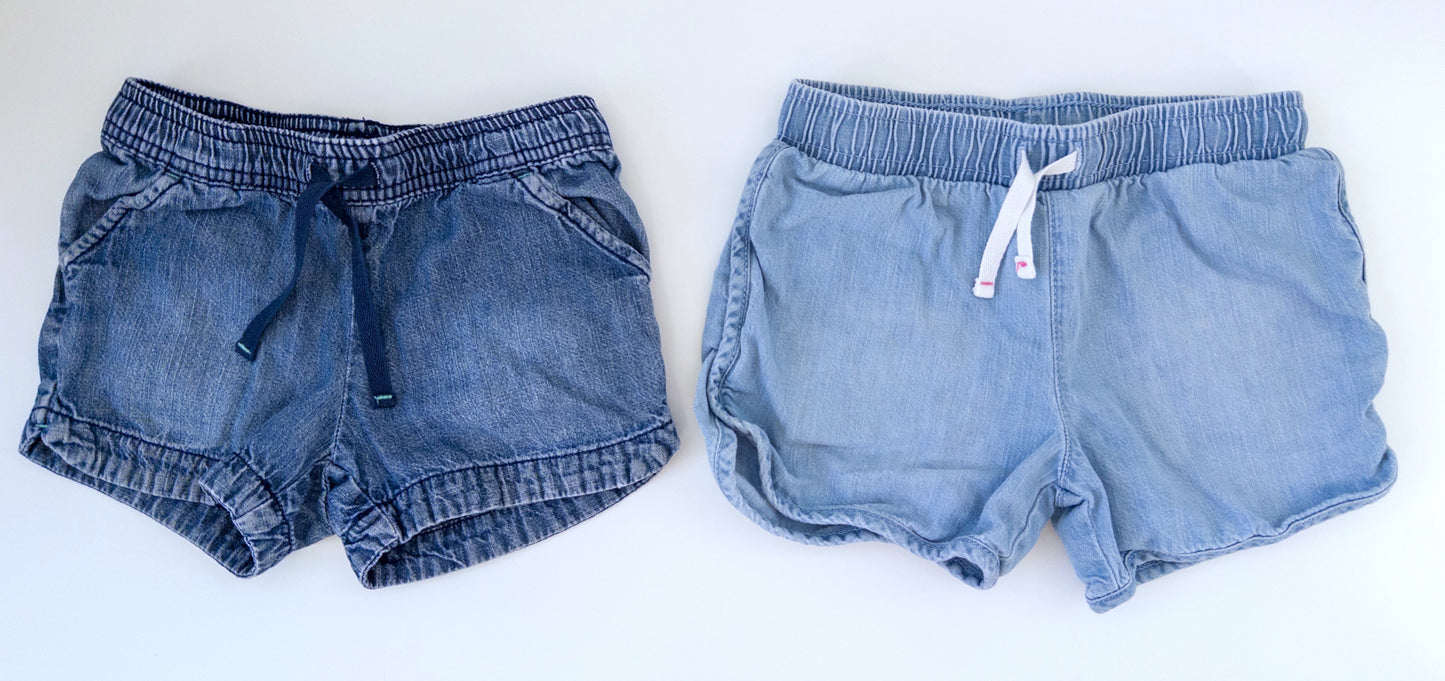 #88 Cat & Jack Elastic Drawstring Shorts Girls Size 5T