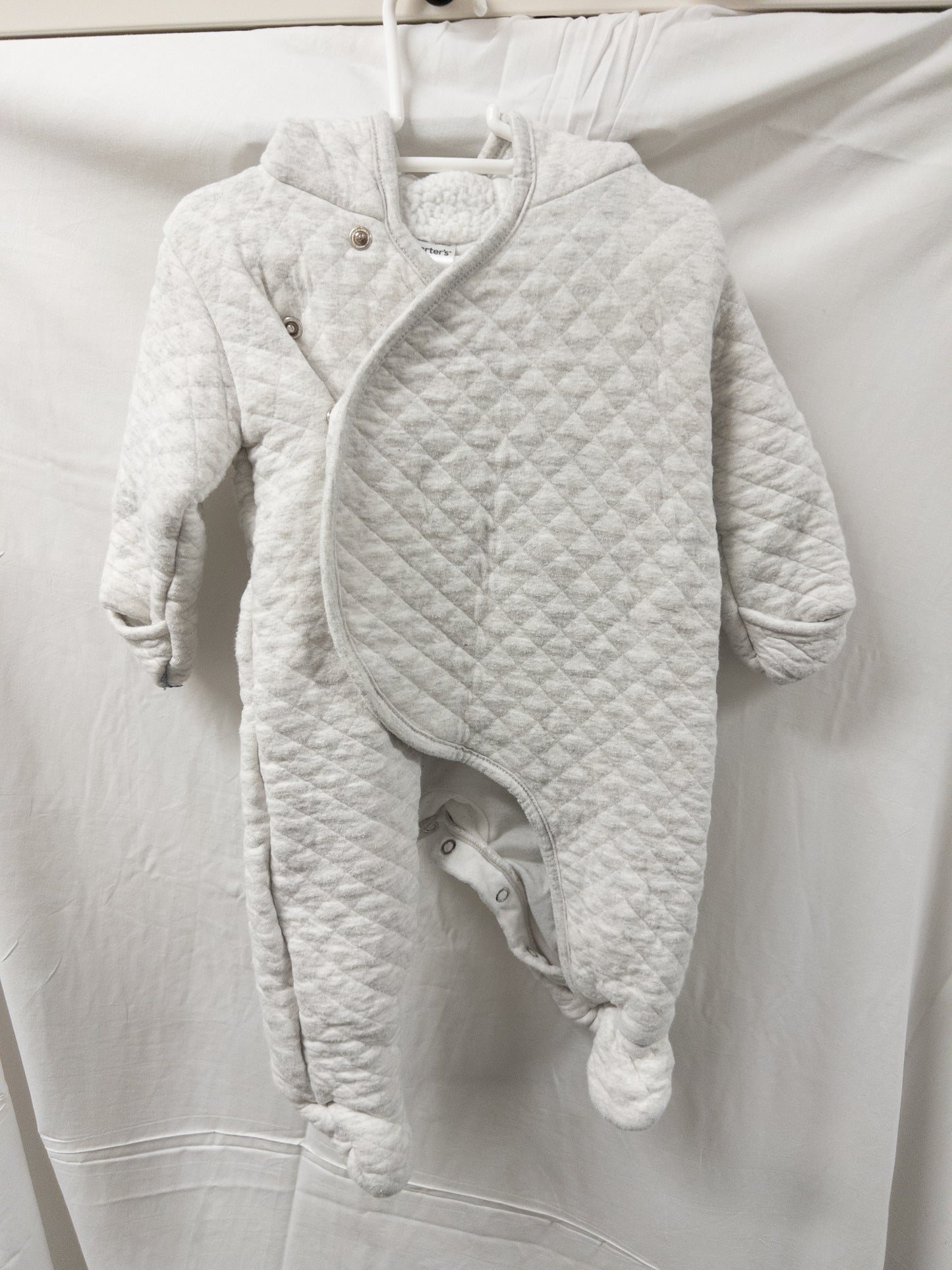 #151 Gender neutral Carters 6month fleece lined button up suit