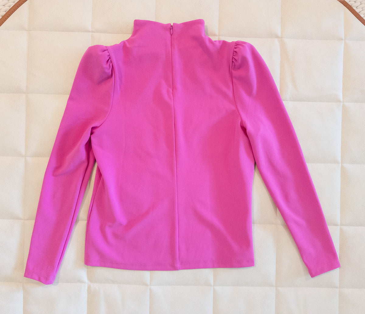 #37 Ann Taylor XSP Pink Blouse - EUC