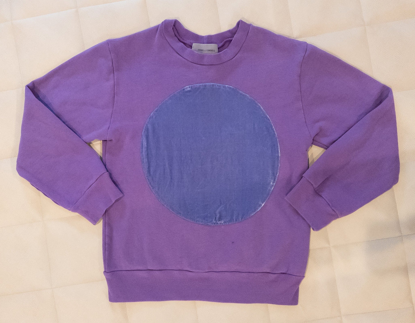 #101 Correll Correll velvet circle sweatshirt - Small