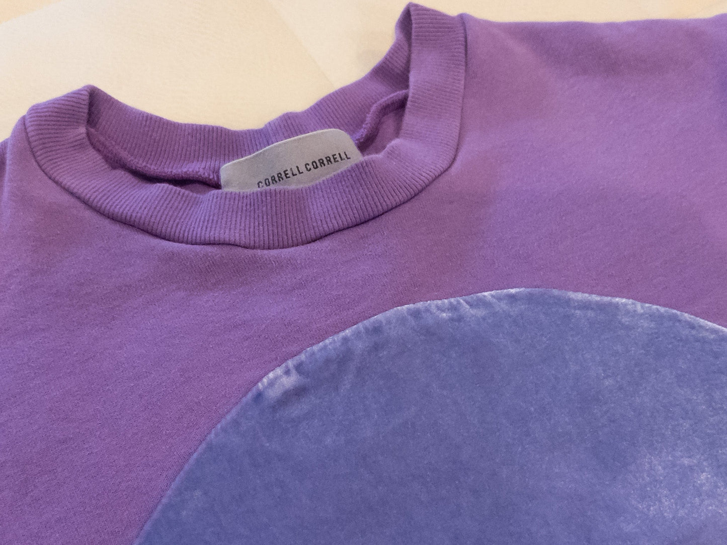 #101 Correll Correll velvet circle sweatshirt - Small