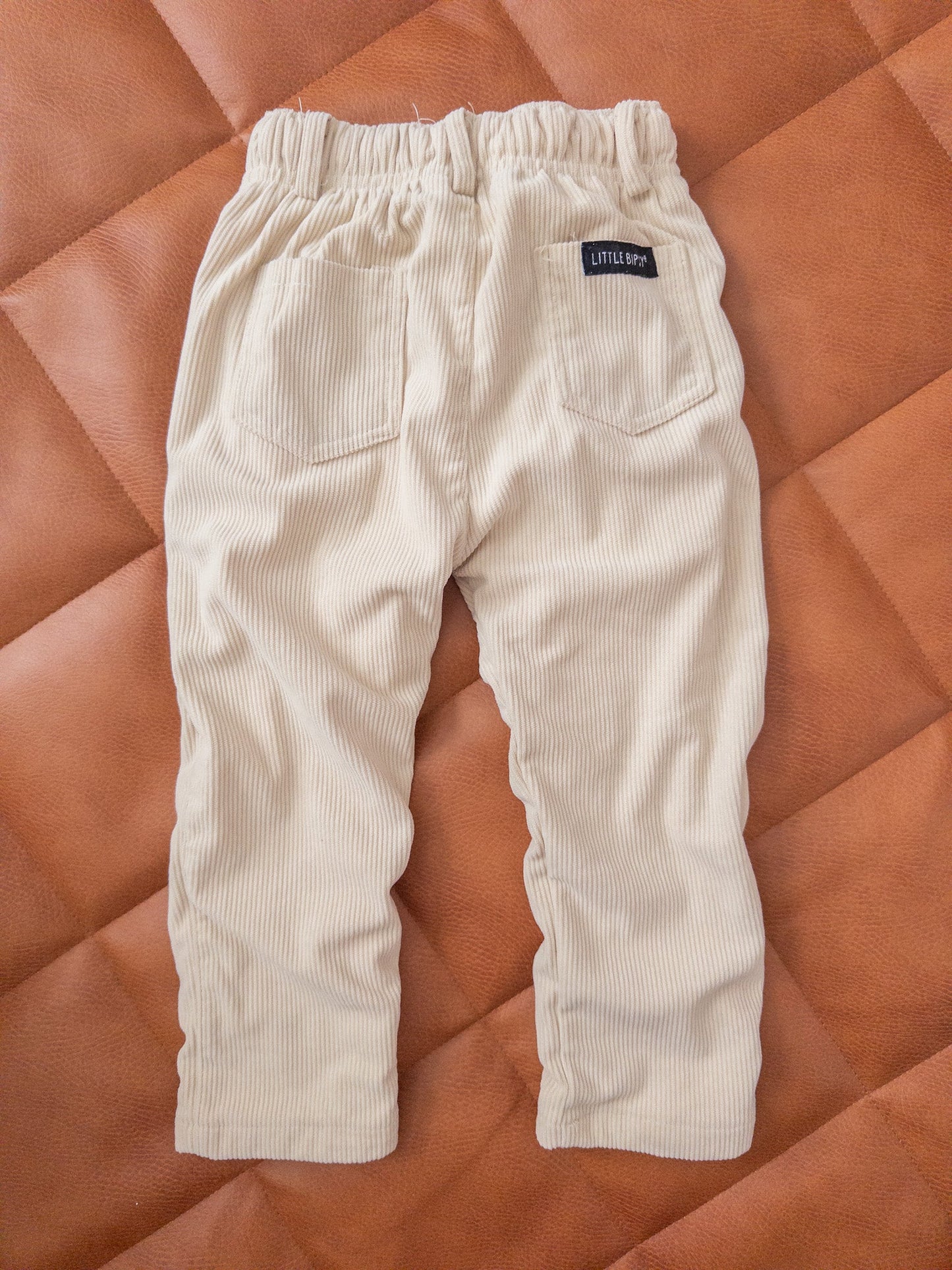 #152 Little Bipsy 3-4Y beige corduroy pants - EUC