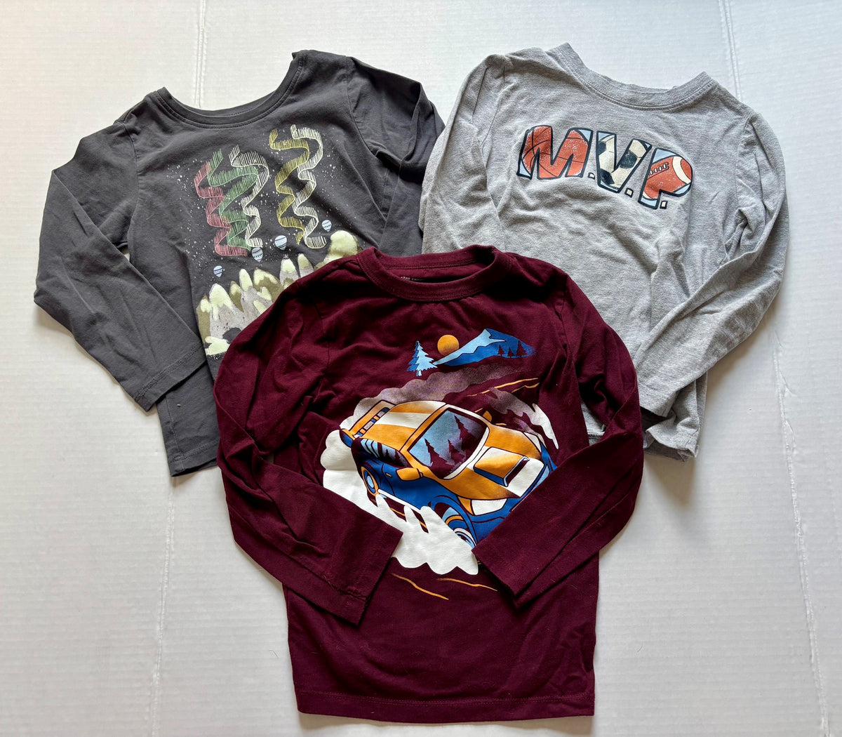#154 Assorted Brands Long Sleeve Bundle Boys 4 VGUC