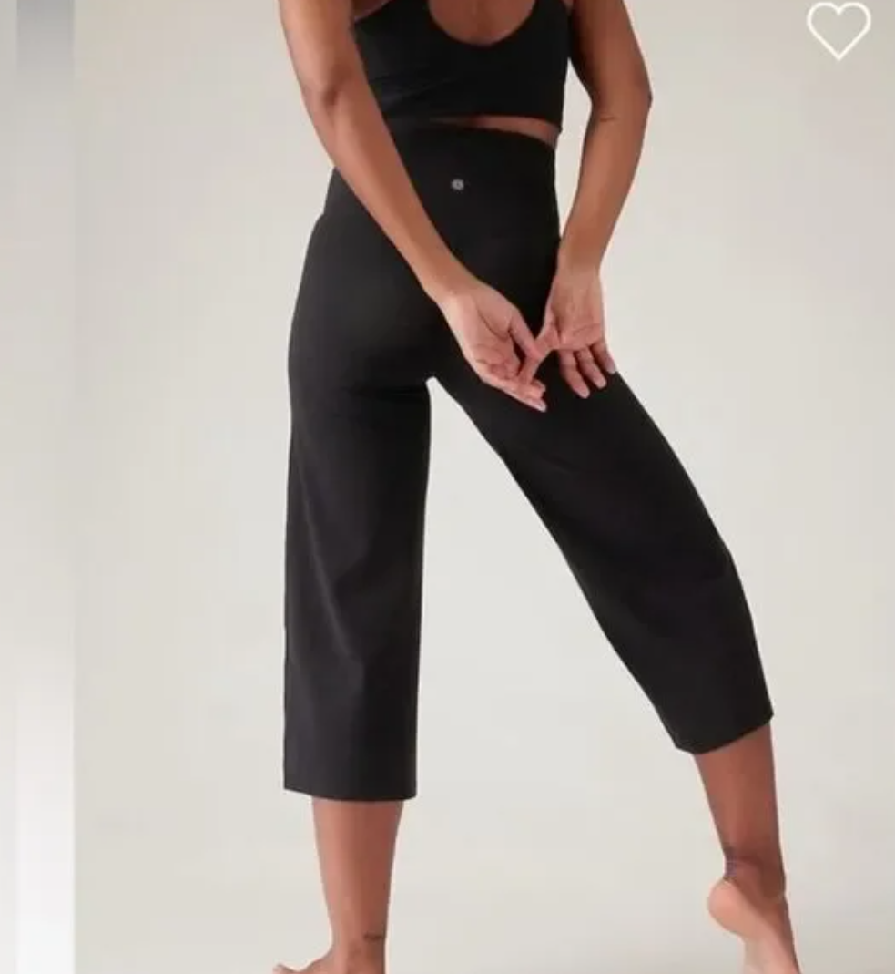 #222 Athleta Women's Medium Wide-Leg Full-Length and Cropped Elation Leggings Bundle (One Pair Retailed for $98 Alone!)
