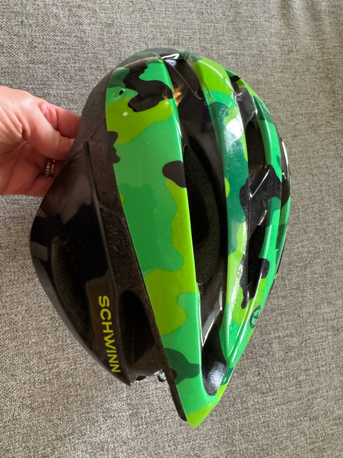 REDUCED #92 green schwinn toddler bike helmet
