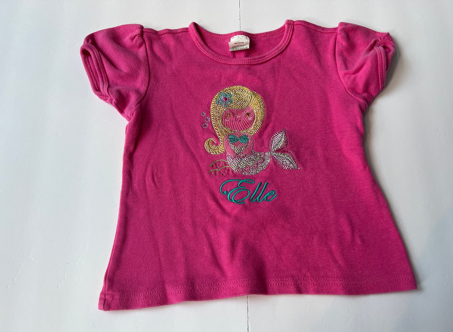 #180 Girls 4T “Elle” Unicorn and Mermaid Embroidery Set