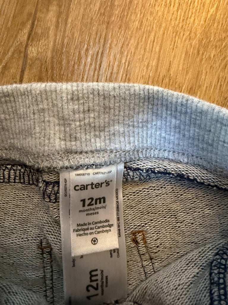 #6 - Carters Boys Assorted Pants (5 pairs) - 12 months